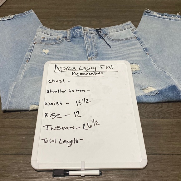 FRAYED High Rise Ankle Straight Color Block Two Tone Jeans | Size 29  NWOT - Picture 4 of 15